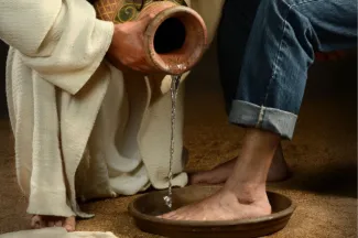 Jesus washing feet